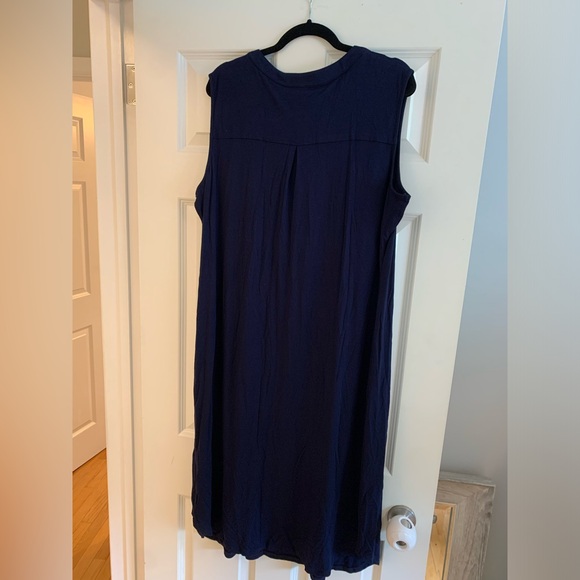 NWT Vermont Country Store Navy Midi Dress - Picture 4 of 4